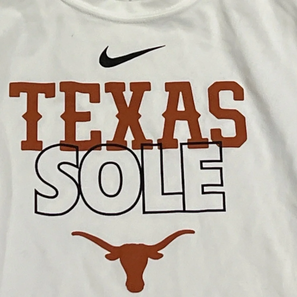 Texas Longhorns NCAA Football Nike Long Sleeve Boys KIds Youth Jersey Shirt